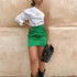 Satin Short Skirt 